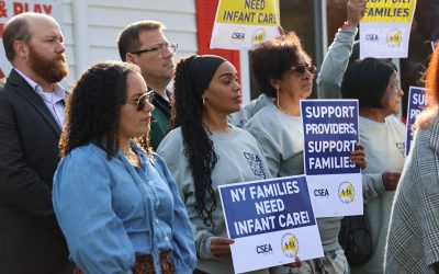 CSEA/VOICE and lawmakers urge Gov to sign infant ratios bill